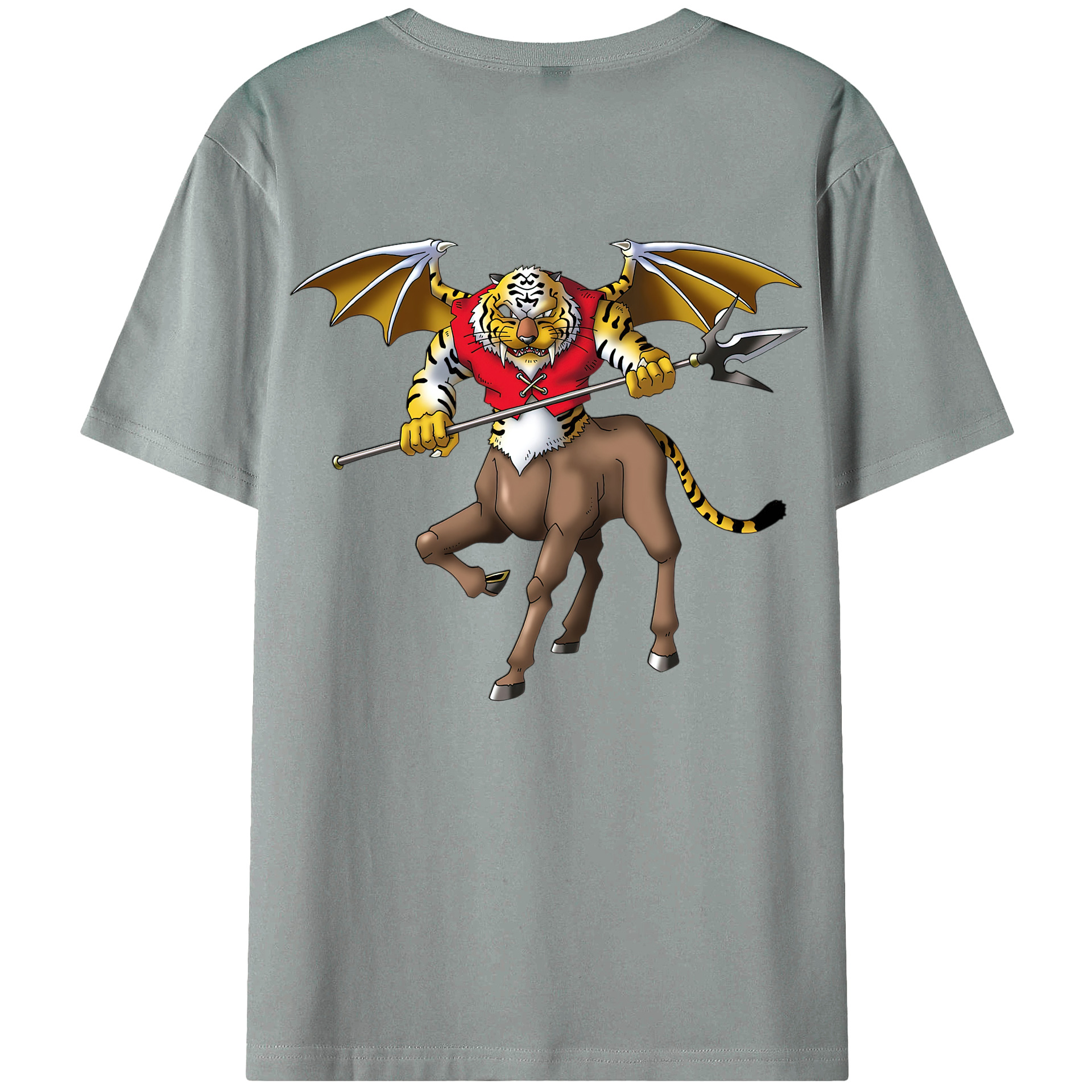 （画像用） ドラゴンクエスト Doragon Kuesuto Dragon Quest 綿100％ メンズ半袖Tシャツ（バックプリント） 通気性